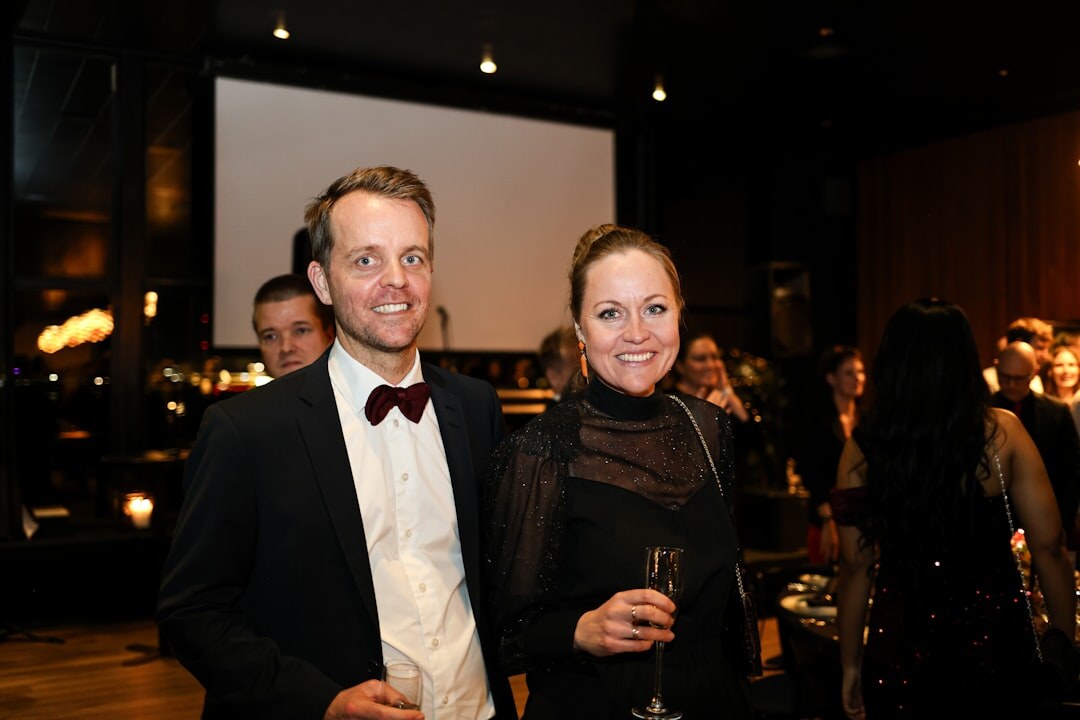 elegant people at gala event
