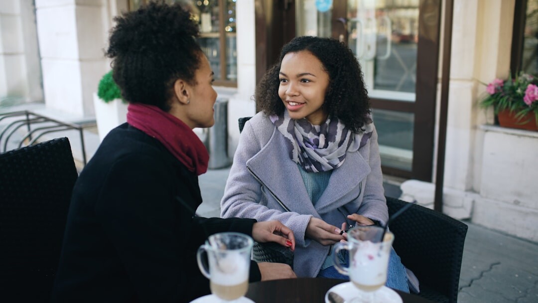 casual meeting outdoors
